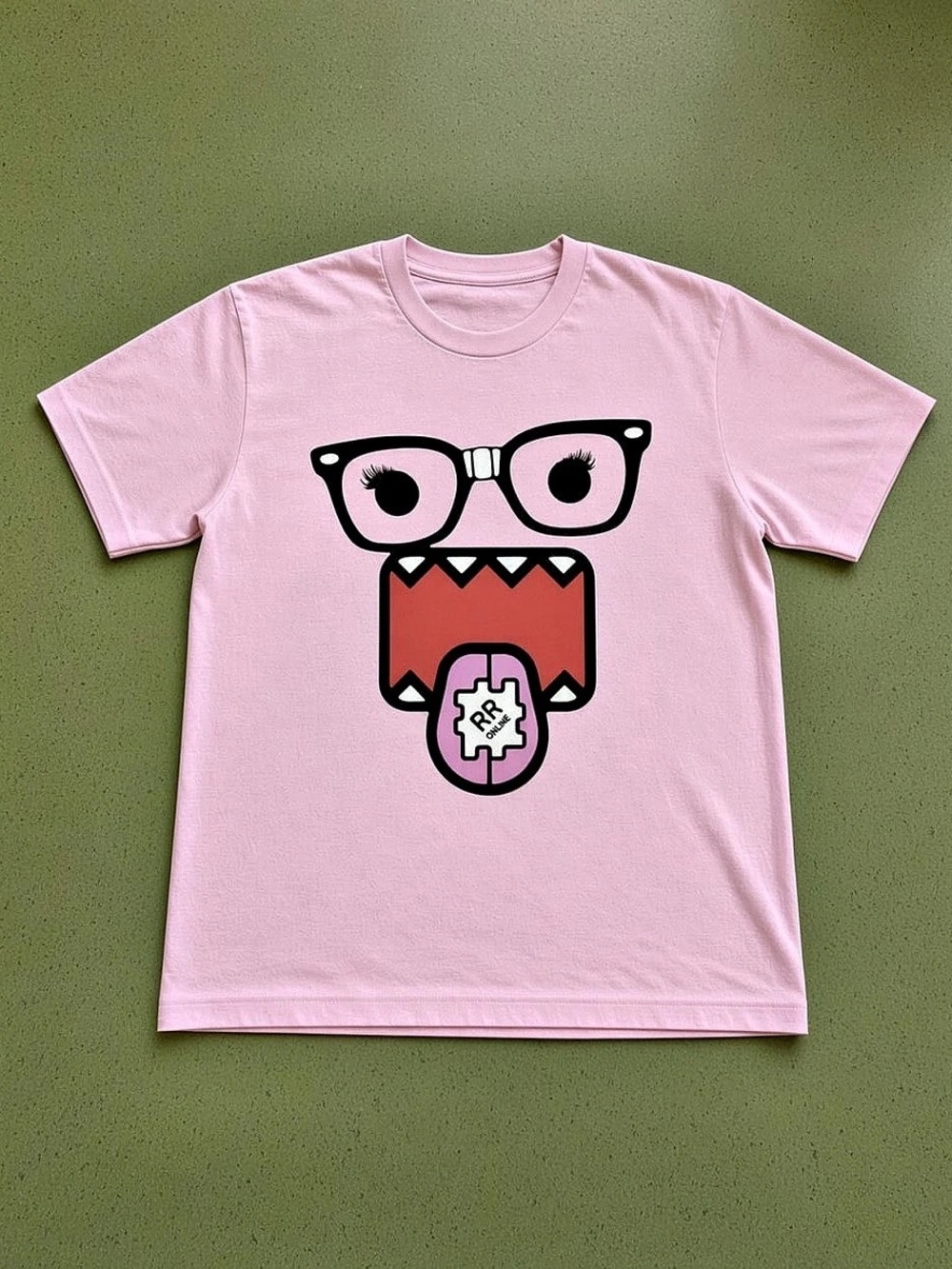 Gildan 5000 Heavy Cotton Graphic Short Sleeve Tee in Pink